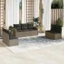 7-piece garden sofa set with gray PE rattan cushions by , Garden sets - Ref: Foro24-3258280, Price: 410,06 €, Discount: %