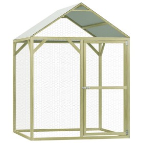 Gallinero de madera de pino impregnada 1,5x1,5x2 m