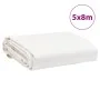 White canvas 5x8 m 650 g/m² by , Waterproof tarpaulins - Ref: Foro24-156073, Price: 195,55 €, Discount: %