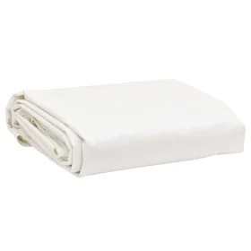 White canvas Ø 3 m 650 g/m² by , Waterproof tarpaulins - Ref: Foro24-156232, Price: 39,03 €, Discount: %