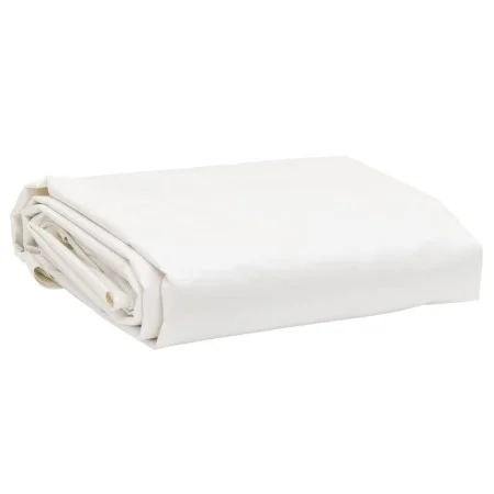 White canvas Ø 2.6 m 650 g/m² by , Waterproof tarpaulins - Ref: Foro24-156230, Price: 33,21 €, Discount: %