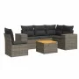 Set de muebles de jardín 6 pzas y cojines ratán sintético gris de , Conjuntos de jardín - Ref: Foro24-3225451, Precio: 381,60...