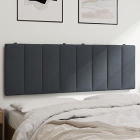 Dunkelgraues, samtgepolstertes Kopfteil 140 cm von , Kopf- und Fußteile - Ref: Foro24-374670, Preis: 58,12 €, Rabatt: %