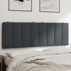 Dunkelgraues, samtgepolstertes Kopfteil 140 cm von , Kopf- und Fußteile - Ref: Foro24-374670, Preis: 56,13 €, Rabatt: %