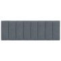 Dunkelgraues, samtgepolstertes Kopfteil 140 cm von , Kopf- und Fußteile - Ref: Foro24-374670, Preis: 58,12 €, Rabatt: %