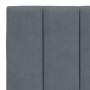 Dunkelgraues, samtgepolstertes Kopfteil 140 cm von , Kopf- und Fußteile - Ref: Foro24-374670, Preis: 58,12 €, Rabatt: %