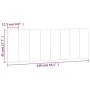 Dunkelgraues, samtgepolstertes Kopfteil 140 cm von , Kopf- und Fußteile - Ref: Foro24-374670, Preis: 58,12 €, Rabatt: %