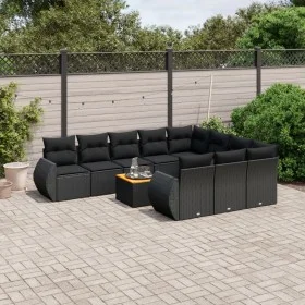 11-piece garden sofa set and black synthetic rattan cushions by , Garden sets - Ref: Foro24-3225180, Price: 734,26 €, Discoun...