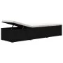 Garden lounger with cushion and cream synthetic rattan table by vidaXL, Loungers - Ref: Foro24-46225, Price: 150,16 €, Discou...