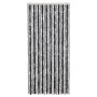 Cortina antimoscas chenilla gris y negro 100x200 cm