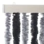 Gray and black chenille fly curtain 100x200 cm by , Mosquito nets for windows - Ref: Foro24-377329, Price: 63,75 €, Discount: %