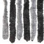 Grauer und schwarzer Chenille-Fliegenvorhang, 100 x 200 cm von , Moskitonetze für Fenster - Ref: Foro24-377329, Preis: 58,85 ...