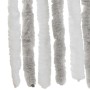 Hellgrauer und weißer Chenille-Fliegenvorhang, 100 x 200 cm von , Moskitonetze für Fenster - Ref: Foro24-377315, Preis: 64,47...