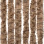 Cortina antimoscas chenilla beige y marrón oscuro 90x200 cm