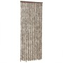 Taupegrauer und weißer Chenille-Fliegenvorhang, 100 x 200 cm von , Moskitonetze für Fenster - Ref: Foro24-377405, Preis: 60,8...