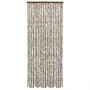 Taupe gray and white chenille fly curtain 100x200 cm by , Mosquito nets for windows - Ref: Foro24-377405, Price: 63,44 €, Dis...