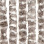 Taupegrauer und weißer Chenille-Fliegenvorhang, 100 x 200 cm von , Moskitonetze für Fenster - Ref: Foro24-377405, Preis: 60,8...