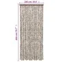 Taupe gray and white chenille fly curtain 100x200 cm by , Mosquito nets for windows - Ref: Foro24-377405, Price: 63,44 €, Dis...