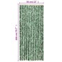 Grün-weißer Chenille-Fliegenvorhang, 56 x 200 cm von , Moskitonetze für Fenster - Ref: Foro24-377383, Preis: 40,98 €, Rabatt: %
