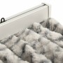 Hellgrauer und dunkelgrauer Chenille-Fliegenvorhang, 100 x 200 cm von , Moskitonetze für Fenster - Ref: Foro24-377397, Preis:...