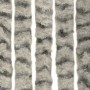 Cortina antimoscas chenilla gris claro y gris oscuro 100x200 cm