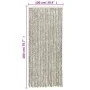 Light gray and dark gray chenille fly curtain 100x200 cm by , Mosquito nets for windows - Ref: Foro24-377397, Price: 63,39 €,...