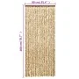 Beige-brauner Chenille-Fliegenschutzvorhang, 90 x 200 cm von , Moskitonetze für Fenster - Ref: Foro24-377388, Preis: 62,07 €,...