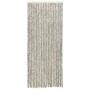 Cortina antimoscas chenilla gris claro y gris oscuro 56x200 cm