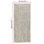 Hellgrauer und dunkelgrauer Chenille-Fliegenvorhang, 56 x 200 cm von , Moskitonetze für Fenster - Ref: Foro24-377395, Preis: ...