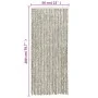 Hellgrauer und dunkelgrauer Chenille-Fliegenvorhang, 56 x 200 cm von , Moskitonetze für Fenster - Ref: Foro24-377395, Preis: ...