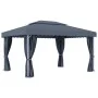 Gazebo with curtain and LED light strip anthracite aluminum 4x3 m by , Tents and gazebos - Ref: Foro24-3070355, Price: 556,27...