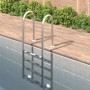 Pool ladder 304 stainless steel 54x38x184.5 cm by , Pool stairs and ramps - Ref: Foro24-93459, Price: 257,72 €, Discount: %