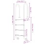 Pool ladder 304 stainless steel 54x38x184.5 cm by , Pool stairs and ramps - Ref: Foro24-93459, Price: 257,72 €, Discount: %