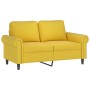 Yellow velvet 3-piece sofa set with cushions by , Sofas - Ref: Foro24-3202196, Price: 691,20 €, Discount: %