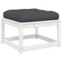 Set muebles jardín con cojines 8 pzas madera maciza pino blanco de , Conjuntos de jardín - Ref: Foro24-3216951, Precio: 793,55 €