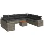 11-piece garden sofa set and gray synthetic rattan cushions by , Garden sets - Ref: Foro24-3257852, Price: 715,52 €, Discount: %