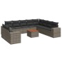 11-teiliges Gartensofa-Set und graue synthetische Rattankissen von , Gartensets - Ref: Foro24-3257852, Preis: 703,40 €, Rabat...