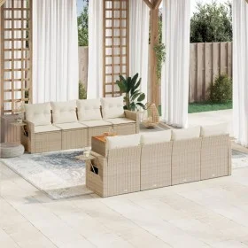 9-piece garden sofa set with beige synthetic rattan cushions by , Garden sets - Ref: Foro24-3256814, Price: 682,90 €, Discoun...