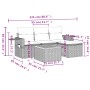 Gartensofa-Set mit Kissen, 5-teilig, beiges synthetisches Rattan von , Gartensets - Ref: Foro24-3256863, Preis: 362,55 €, Rab...