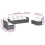 Garden sofa set with beige cushions 8 pcs PE rattan by , Garden sets - Ref: Foro24-3258292, Price: 510,21 €, Discount: %