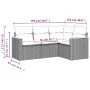 Garden sofa set with cushions 4 pieces beige synthetic rattan by , Garden sets - Ref: Foro24-3258334, Price: 323,83 €, Discou...