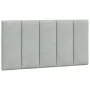 Light gray velvet padded bed headboard 100 cm by , Headboards and footboards - Ref: Foro24-374655, Price: 36,05 €, Discount: %