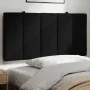 Cabecero de cama acolchado terciopelo negro 100 cm de , Cabeceros y pies de cama - Ref: Foro24-374657, Precio: 35,30 €, Descu...