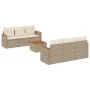 7-piece garden sofa set and beige synthetic rattan cushions by , Garden sets - Ref: Foro24-3258194, Price: 511,13 €, Discount: %
