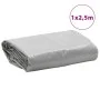 Gray tarpaulin 1x2.5 m 650 g/m² by , Waterproof tarpaulins - Ref: Foro24-156042, Price: 24,49 €, Discount: %