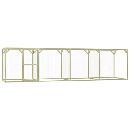Pine wood chicken coop treated with preservatives, 1.5x6x1.5 m by vidaXL, Cages and habitats for small animals - Ref: Foro24-...