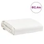 Lona blanco Ø 2,4 m 650 g/m² de , Lonas impermeables - Ref: Foro24-156229, Precio: 21,84 €, Descuento: %