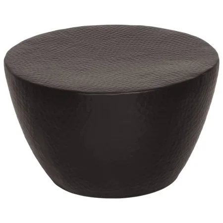 Black brass hammered aluminum coffee table Ø 50x30 cm by , Coffee table - Ref: Foro24-359611, Price: 120,35 €, Discount: %