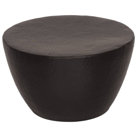 Black brass hammered aluminum coffee table Ø 50x30 cm by , Coffee table - Ref: Foro24-359611, Price: 122,52 €, Discount: %