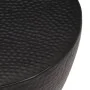 Black brass hammered aluminum coffee table Ø 50x30 cm by , Coffee table - Ref: Foro24-359611, Price: 120,35 €, Discount: %